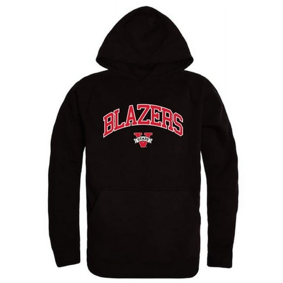 W Republic 540-398-BLK-01 Valdosta State University Campus Hoodie, Black & White - Small
