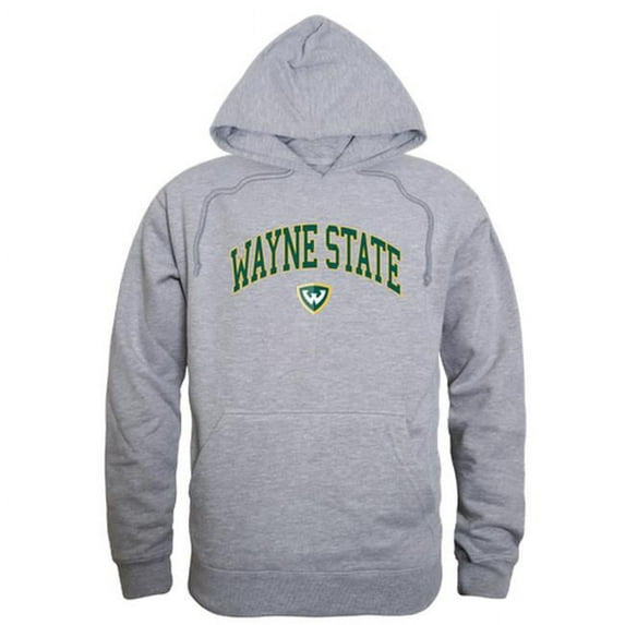 W Republic 540-400-HGY-04 Wayne State University Campus Hoodie, Heather Grey - Extra Large