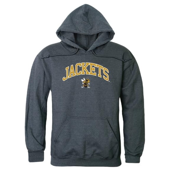 W Republic 540-404-HCH-03 West Virginia State University Men Campus Hoodie, Heather Charcoal - Large