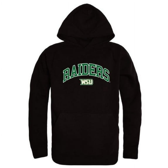 W Republic 540-416-BLK-04 Wright State University Men Campus Hoodie, Black & White - Extra Large
