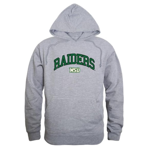 W Republic 540-416-HGY-05 Wright State University Men Campus Hoodie, Heather Grey - 2XL
