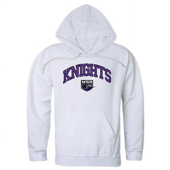 W Republic 540-420-WHT-04 Middle Georgia State University Campus Hoodie, White - Extra Large