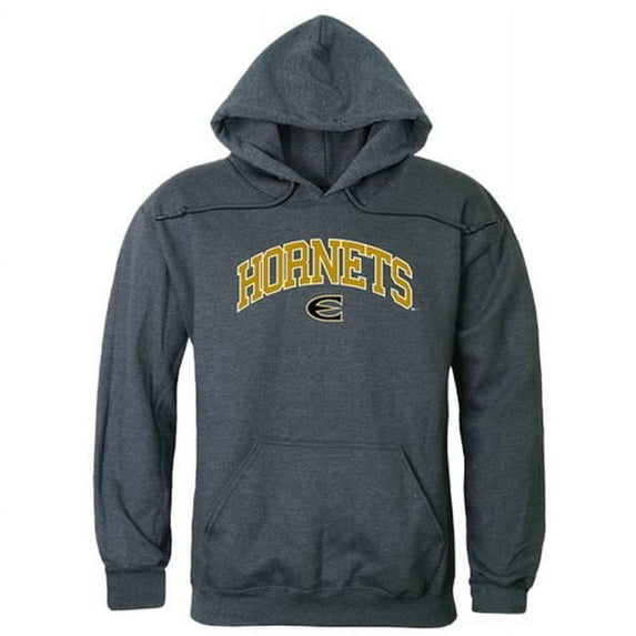 W Republic 540-423-HCH-03 Emporia State University Men Campus Hoodie, Heather Charcoal - Large