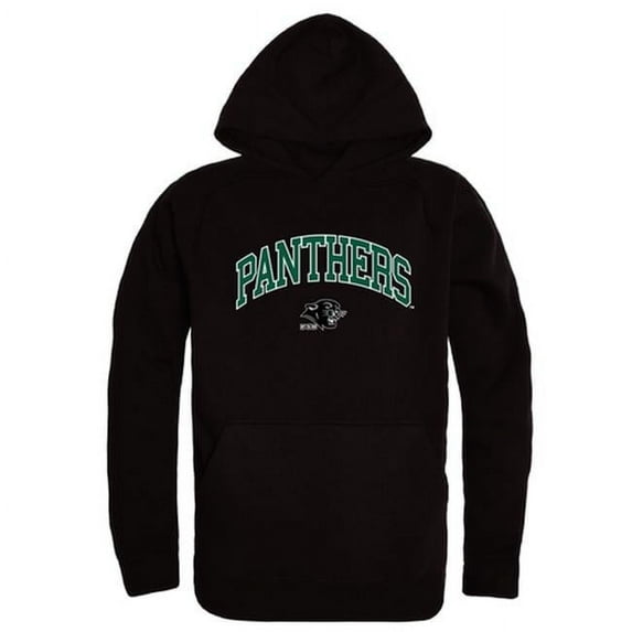 W Republic 540-457-BLK-01 NCAA Plymouth State Panthers Campus Hoodie T-Shirt, Black - Small