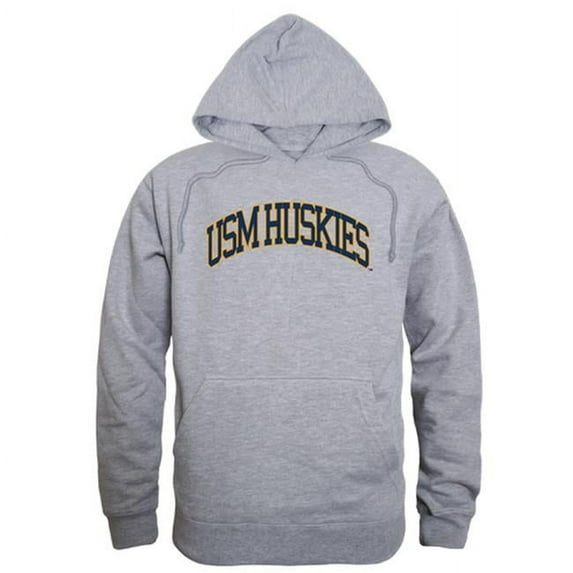W Republic 540-459-HGY-05 NCAA Southern Maine Huskies Campus Hoodie T-Shirt, Heather Gray - 2XL