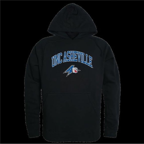 W Republic 540-471-BK2-02 University of North Carolina at Asheville Bulldogs Campus Hoodie, Black - Medium