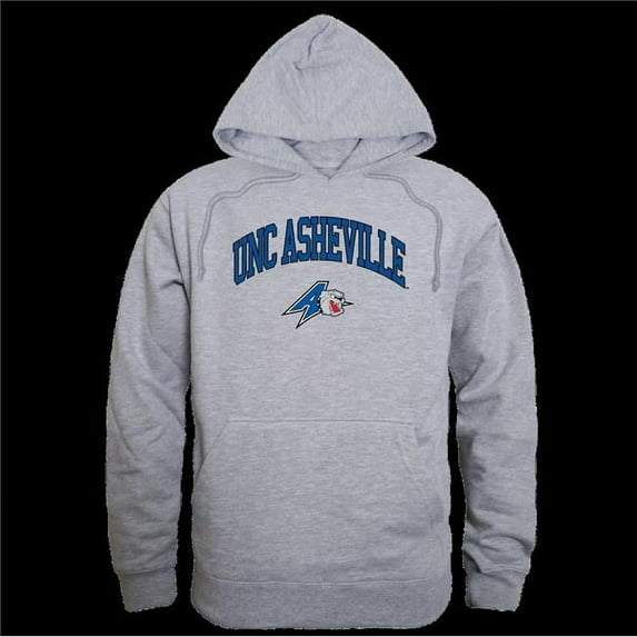 W Republic 540-471-HG2-04 University of North Carolina at Asheville Bulldogs Campus Hoodie, Heather Grey - Extra Large