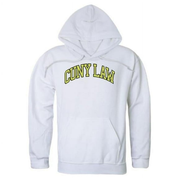 W Republic 540-634-WHT-03 City University of New York School of Law Campus Hoodie, White - Large