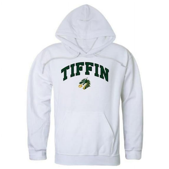 W Republic 540-678-WHT-02 Tiffin University Dragons Campus Hoodie, White - Medium