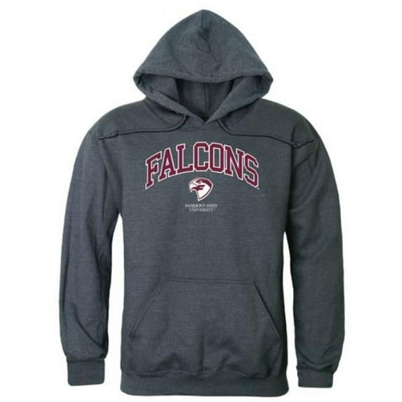 W Republic 540-686-HCH-01 Fairmont State University Falcons Campus Hoodie, Heather Charcoal - Small