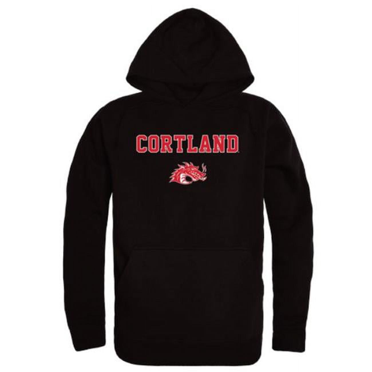 W Republic 540-712-BLK-01 State University of New York at Geneseo Cortland Red Dragons Campus Hoodie, Black - Small