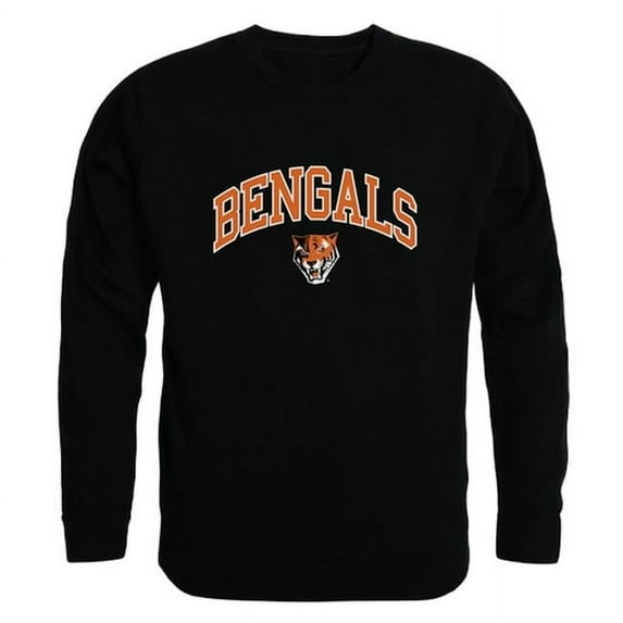 W Republic 541-107-BLK-03 Buffalo State College Campus Crewneck Sweatshirt, Black & White - Large