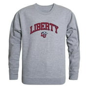 W Republic 541-129-HGY-02 Liberty University Men Campus Crewneck Sweatshirt, Heather Grey - Medium