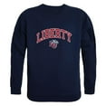 thumbnail image 1 of W Republic 541-129-NVY-03 Liberty University Men Campus Crewneck Sweatshirt, Navy - Large, 1 of 1