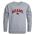 thumbnail image 1 of W Republic 541-131-HGY-01 Miami University Men Campus Crewneck Sweatshirt, Heather Grey - Small, 1 of 1