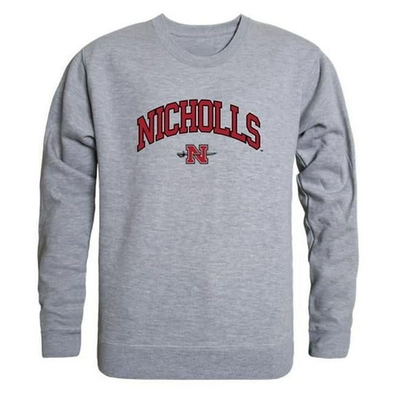 W Republic 541-138-HGY-05 Nicholls State University Men Campus Crewneck Sweatshirt, Heather Grey - 2XL