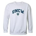thumbnail image 1 of W Republic 541-139-WHT-03 University of North Carolina Wilmington Men Campus Crewneck Sweatshirt, White - Large, 1 of 2