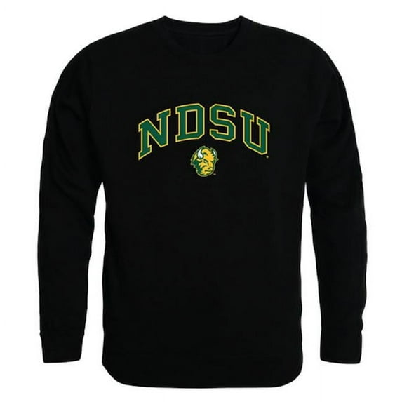 W Republic 541-140-BLK-04 North Dakota State University Men Campus Crewneck Sweatshirt, Black - Extra Large