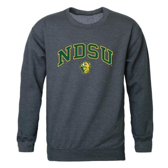W Republic 541-140-HCH-05 North Dakota State University Men Campus Crewneck Sweatshirt, Heather Charcoal - 2XL