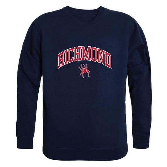 W Republic 541-145-NVY-01 University of Richmond Men Campus Crewneck Sweatshirt, Navy - Small
