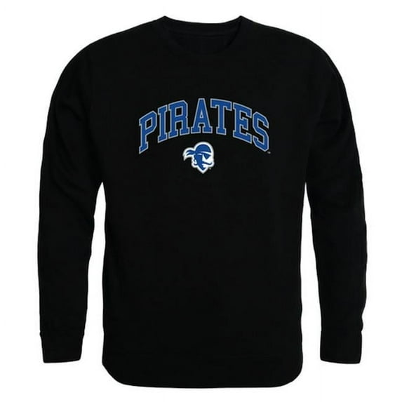 W Republic 541-147-BLK-03 Seton Hall University Men Campus Crewneck Sweatshirt, Black - Large