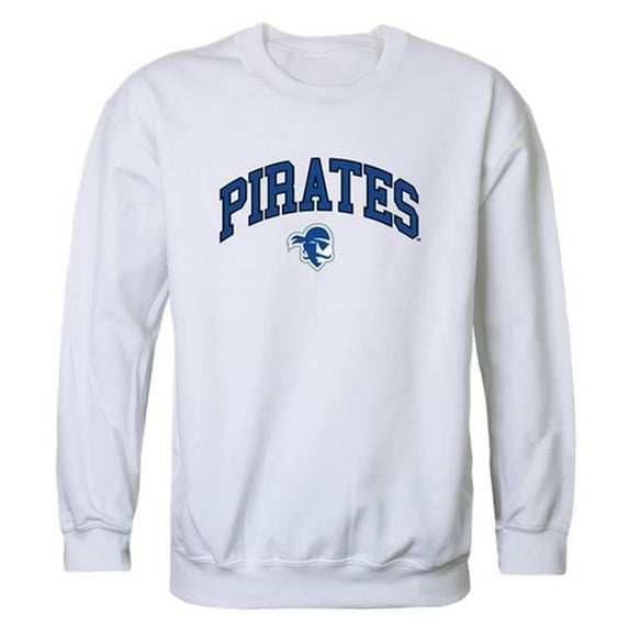 W Republic 541-147-WHT-05 Seton Hall University Men Campus Crewneck Sweatshirt, White - 2XL