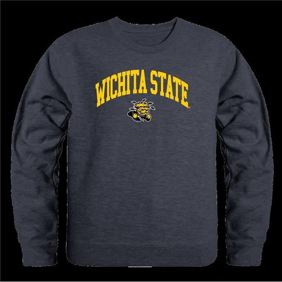 W Republic 541-158-HC2-01 Wichita State Shockers Campus Crewneck T-Shirt, Heather Charcoal - Small