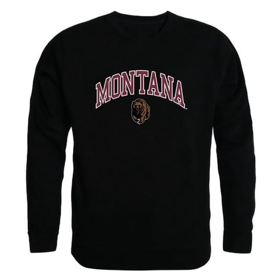 W Republic 541-191-BLK-04 University of Montana Campus Crewneck Sweatshirt, Black - Extra Large