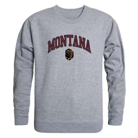 W Republic 541-191-HGY-02 Montana State University Men Campus Crewneck Sweatshirt, Heather Grey - Medium