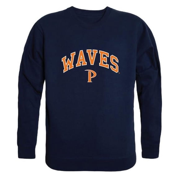 W Republic 541-196-NVY-04 Pepperdine University Campus Crewneck Sweatshirt, Navy - Extra Large