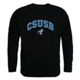 thumbnail image 1 of W Republic 541-207-BLK-03 California State University, San Bernardino Campus Crewneck Sweatshirt, Black - Large, 1 of 1