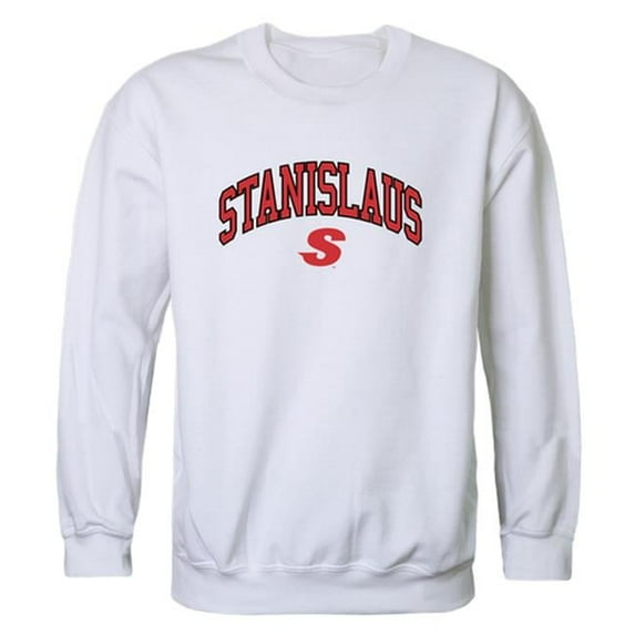 W Republic 541-208-WHT-04 California State University, Stanislaus Campus Crewneck Sweatshirt, White - Extra Large