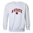 thumbnail image 1 of W Republic 541-211-WHT-03 Arkansas State University Men Campus Crewneck Sweatshirt, White - Large, 1 of 1