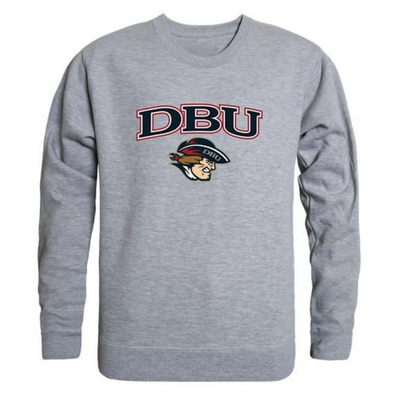 W Republic 541-214-HGY-05 Dallas Baptist University Campus Crewneck T-Shirt, Heather Grey - 2XL