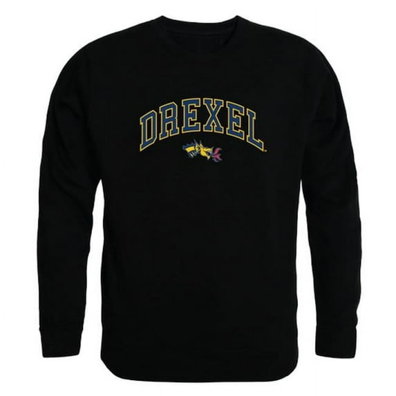 W Republic 541-215-BLK-02 Drexel University Men Campus Crewneck Sweatshirt, Black - Medium