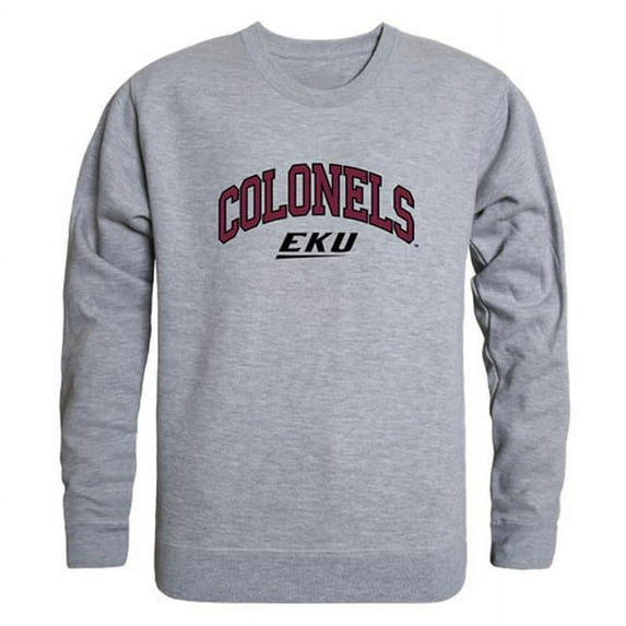 W Republic 541-217-HGY-04 Eastern Kentucky University Campus Crewneck T-Shirt, Heather Grey - Extra Large