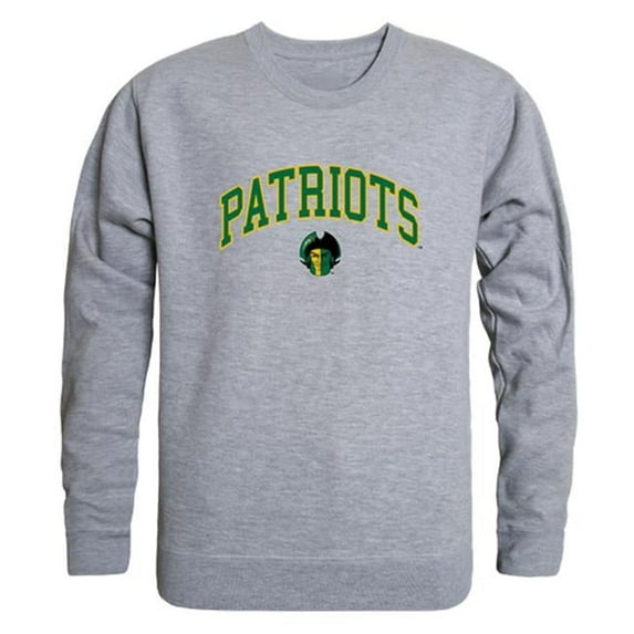 W Republic 541-221-HGY-02 George Mason University Campus Crewneck T-Shirt, Heather Grey - Medium
