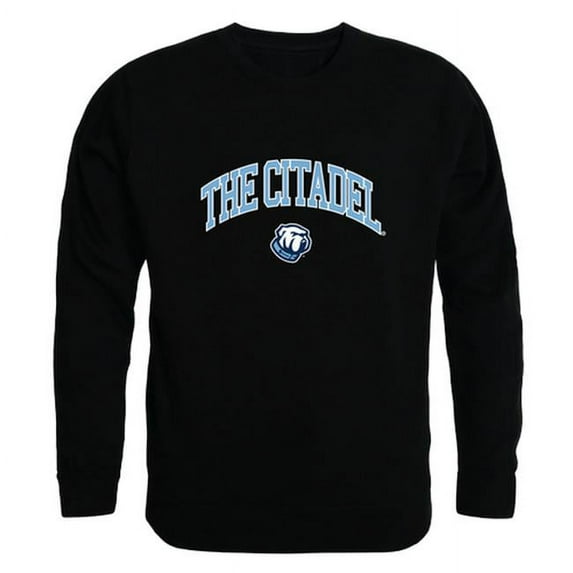 W Republic 541-239-BK2-04 NCAA The Citadel College Campus Crewneck T-Shirt, Black - Extra Large