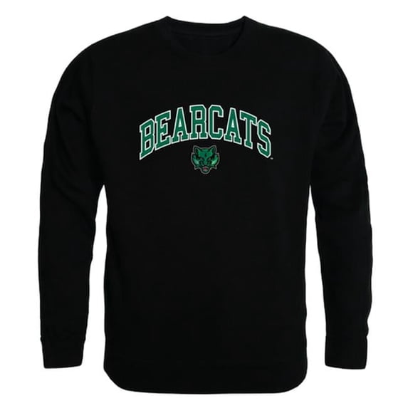 W Republic 541-267-BLK-05 Binghamton University Men Campus Crewneck Sweatshirt, Black - 2XL