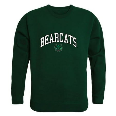 W Republic 541-267-FOR-04 Binghamton University Men Campus Crewneck Sweatshirt, Forest White - Extra Large