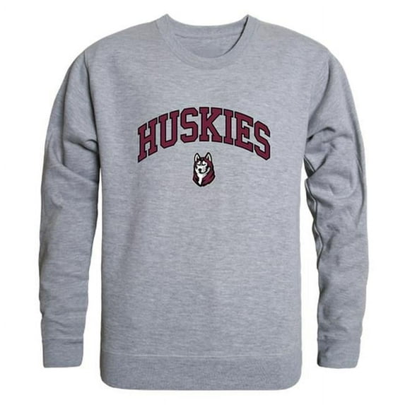 W Republic 541-268-HGY-01 Bloomsburg University Men Campus Crewneck Sweatshirt, Heather Grey - Small