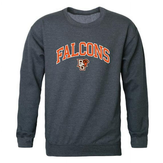 W Republic 541-269-HCH-05 Bowling Green State University Men Campus Crewneck Sweatshirt, Heather Charcoal - 2XL