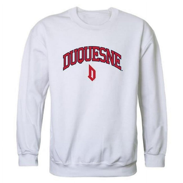 W Republic 541 293 WT2 04 Duquesne University Men Campus Crewneck Sweatshirt White Extra Large