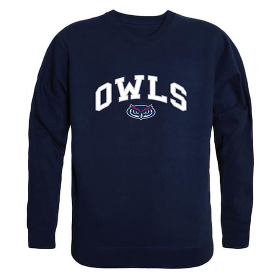 W Republic 541-302-NVY-05 Florida Atlantic University Men Campus Crewneck Sweatshirt, Navy - 2XL