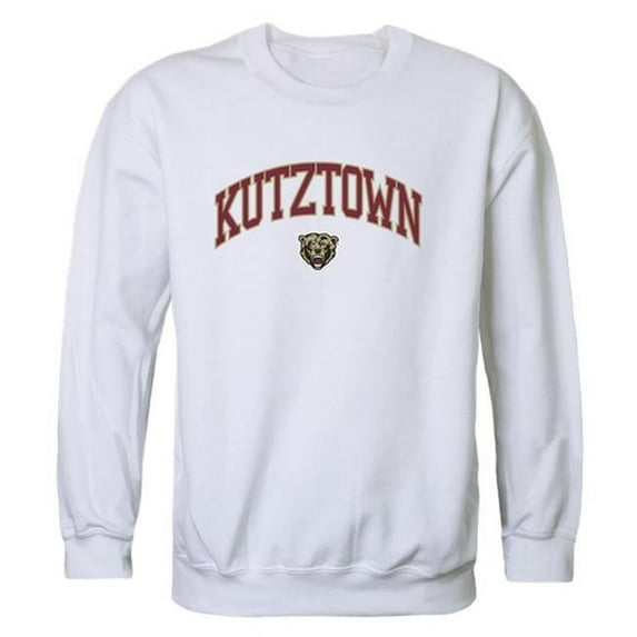 W Republic 541-321-WHT-04 Kutztown University Campus Crewneck T-Shirt, White - Extra Large