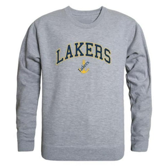 W Republic 541-325-HGY-01 Lake Superior State University Campus Crewneck Sweatshirt, Heather Grey - Small