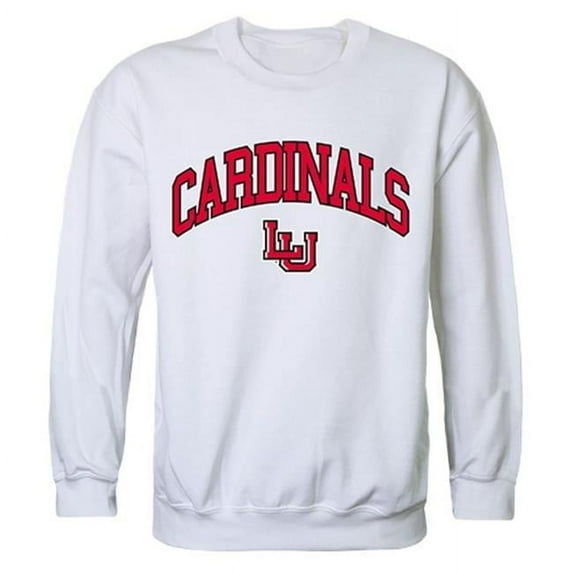 W Republic 541-326-WHT-04 Lamar University Campus Crewneck Sweatshirt, White - Extra Large