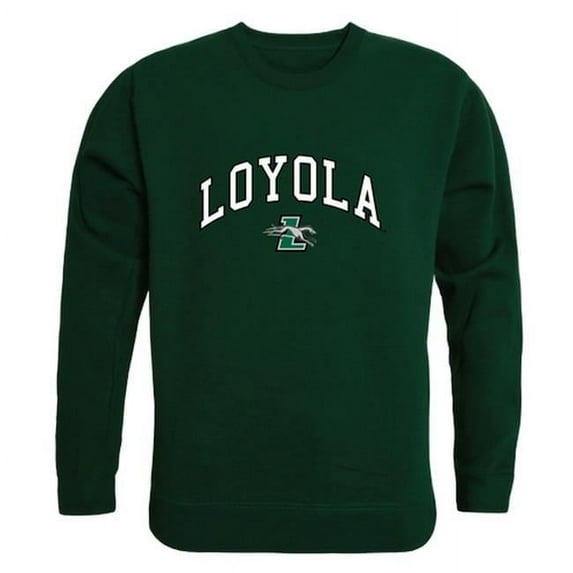 W Republic 541-332-FOR-02 Loyola University Maryland Men Campus Crewneck Sweatshirt, Forest White - Medium