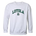 thumbnail image 1 of W Republic 541-332-WHT-01 Loyola University Maryland Men Campus Crewneck Sweatshirt, White - Small, 1 of 1