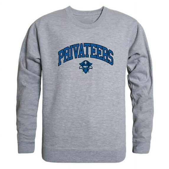 W Republic 541-349-HGY-05 University of New Orleans Men Campus Crewneck Sweatshirt, Heather Grey - 2XL